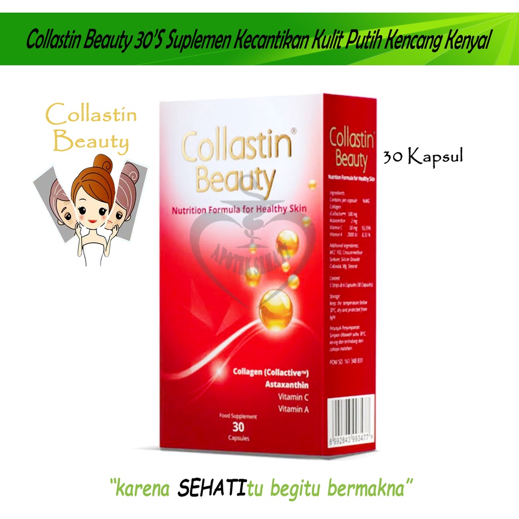 Collastin Beauty Suplemen Kesehatan Kulit Collagen Plus Antioksidan