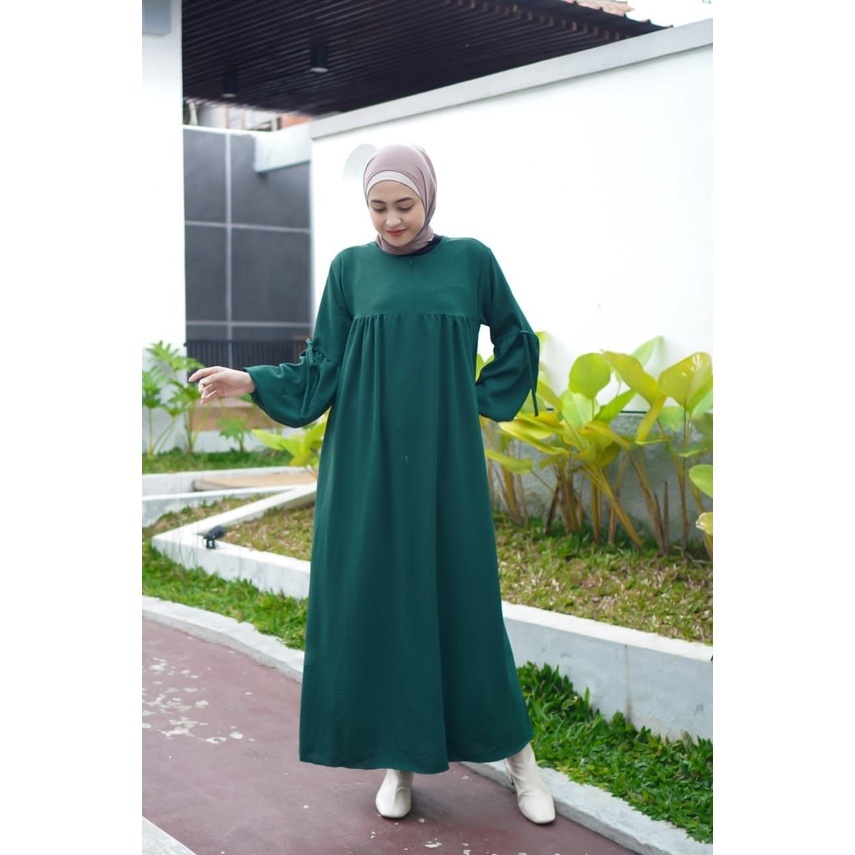 Model Gamis Terbaru 2023 Hitam Polos Simpel Modern Remaja Dress Wanita Muslim Pesta Elegan Mewah Kekinian