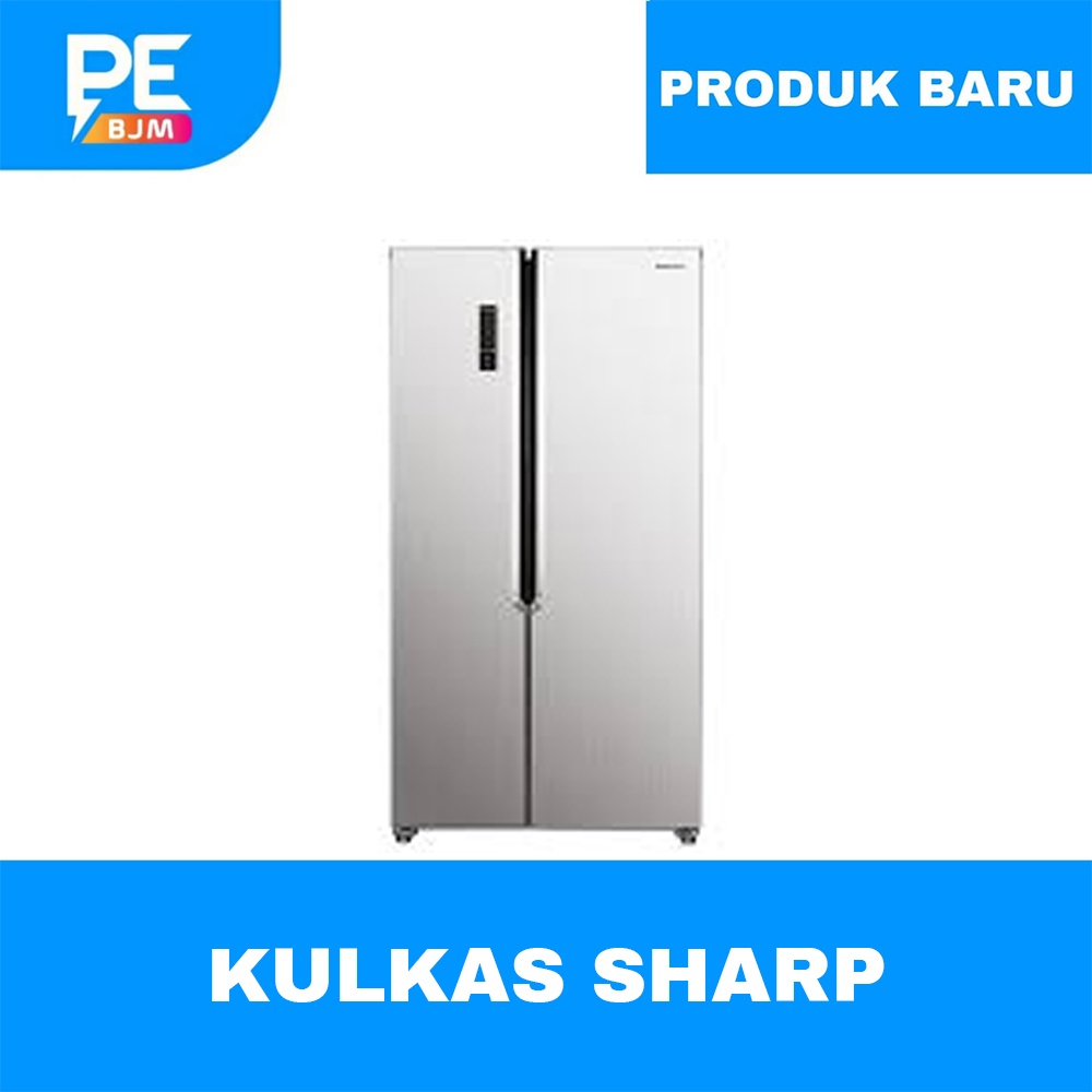 KULKAS SHARP SIDE BY SIDE 429 LITER SJ-IS50M-SL GARANSI RESMI