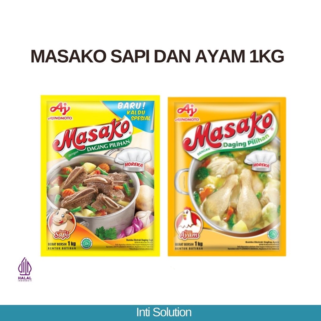 

Masako Sapi / Masako Ayam 1kg Horeka Penyedap Rasa