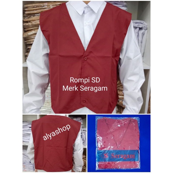 Rompi Merah SD &amp; Hijau MI Merk SERAGAM
