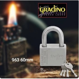 Gembok Gradino 963 rumah pagar pager Stainless steel SUS 304