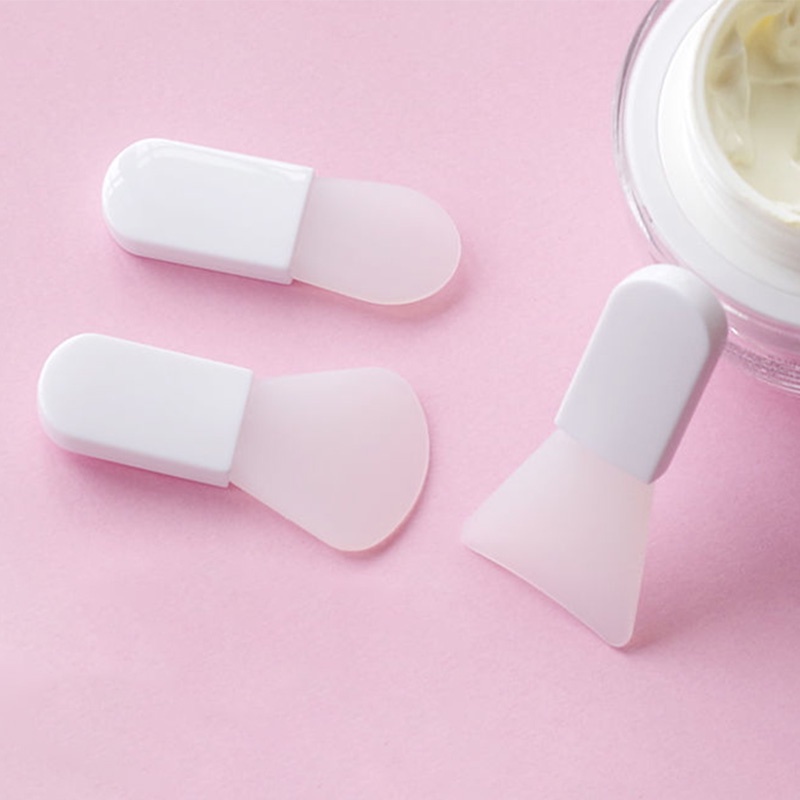 【Bayar di tempat】2023 mode baru Brush Makeup Mini Portable Bahan Silikon Untuk Masker Wajah Kuas Masker Wajah Premium Silikon Silicone Brush Face Mask