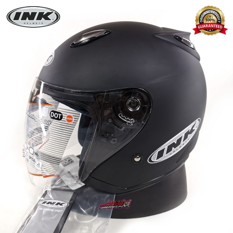 HELM INK CENTRO BLACK DOFF ORIGINAL HELM INK CENTRO ORI HITAM DOFF HELM INK KAPSUL ASLI GARANSI 100%