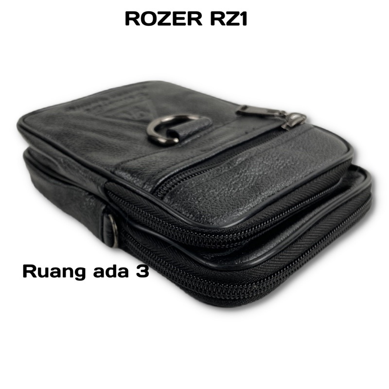 Sarung hp kulit asli triple impor 03 plus selempang - dompet hp kulit asli 2 ruang