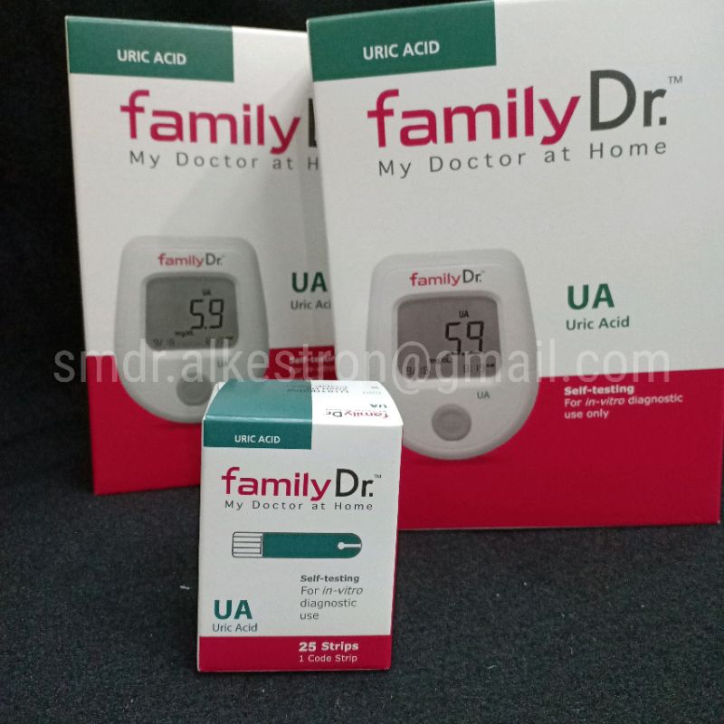 strip isi ulang family dr uric acid/asam urat isi 25pcs UA