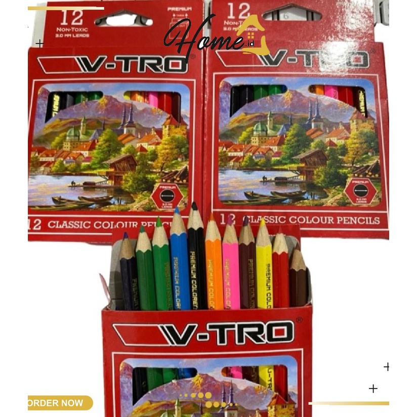 

pensil warna Montana - V-tro pendek isi 12 warna/ pensil mewarnai vtro murah