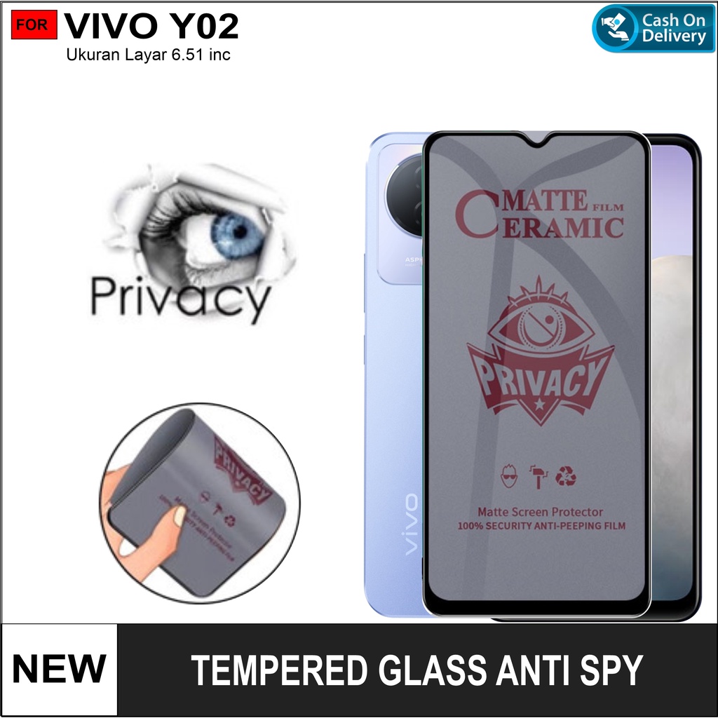 Anti Gores Ceramic Anti SPY Vivo Y02