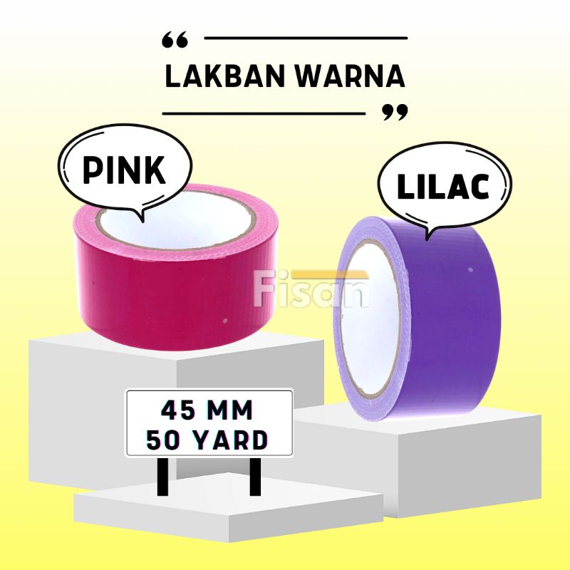 

Isolasi Lakban Warna Pink Lilac 2 inch 50 yard