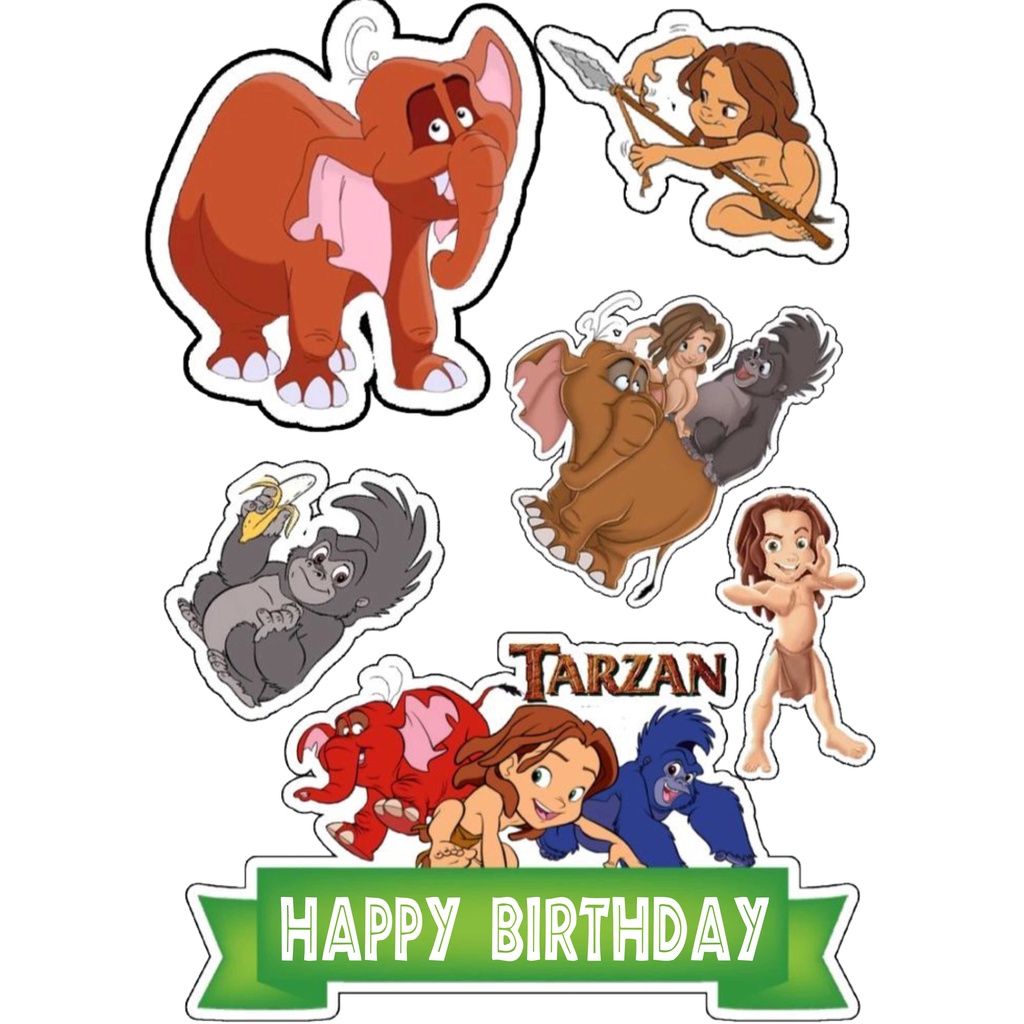 

TOPPER CAKE CUSTOM TOPPER ULANG TAHUN / HIASAN KUE TARZAN