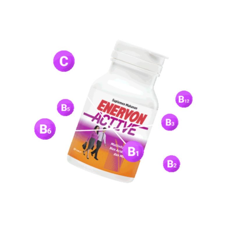 Enervon Active Multivitamin dan Mineral Botol Isi 30 Tablet