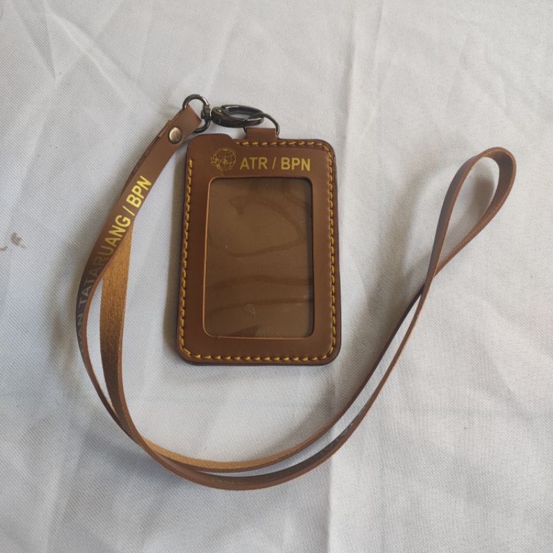 Lanyard Kulit ATR / BPN / Lanyard Kulit Kementerian ATR BPN / Lanyard Kulit BPN / Lanyard Kulit Pert