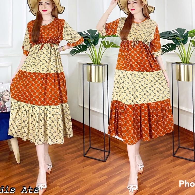 12.12 MALL DASTER PANJANG SEMATA KAKI LD 120 | DASTER RAYON RUFLE | DASTER KEKINIAN BUSUI