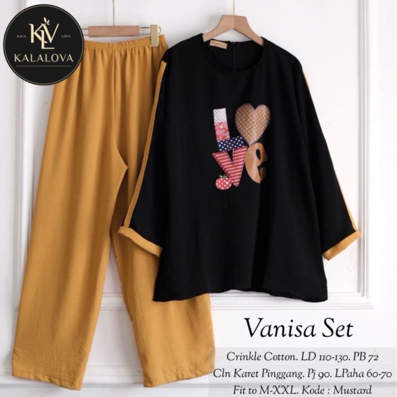 VANISA SET LOVE CRINKLE PRINTING LD 110 // SETELAN KOMBINASI POLOS CRINKLE // ONE SET POLOS KOMBINASI // ONE SET POLOS TERBARU // SET LOVE // SETCEL VANISA // ONE SET VANISA // SETELAN TERBARU RARA CRINKLE PRINTING // COD // TOMIGA