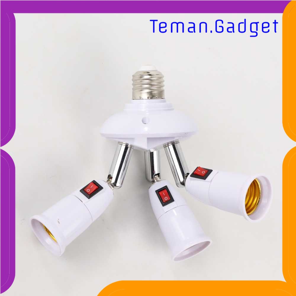 TG - LMP ASMTLED Fitting Lampu Bohlam Studio LED Cabang 3 with Switch E27 - E344