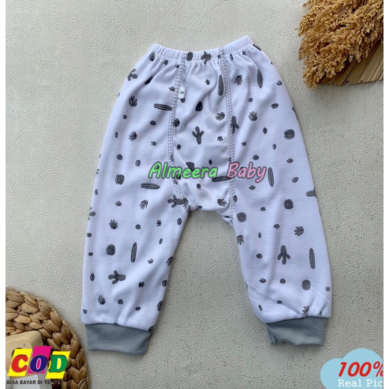 Isi 3 PCS Celana Bayi Baru Lahir Celana Pempers Panjang Usia 0-3 Bulan Almeera Baby and Kids