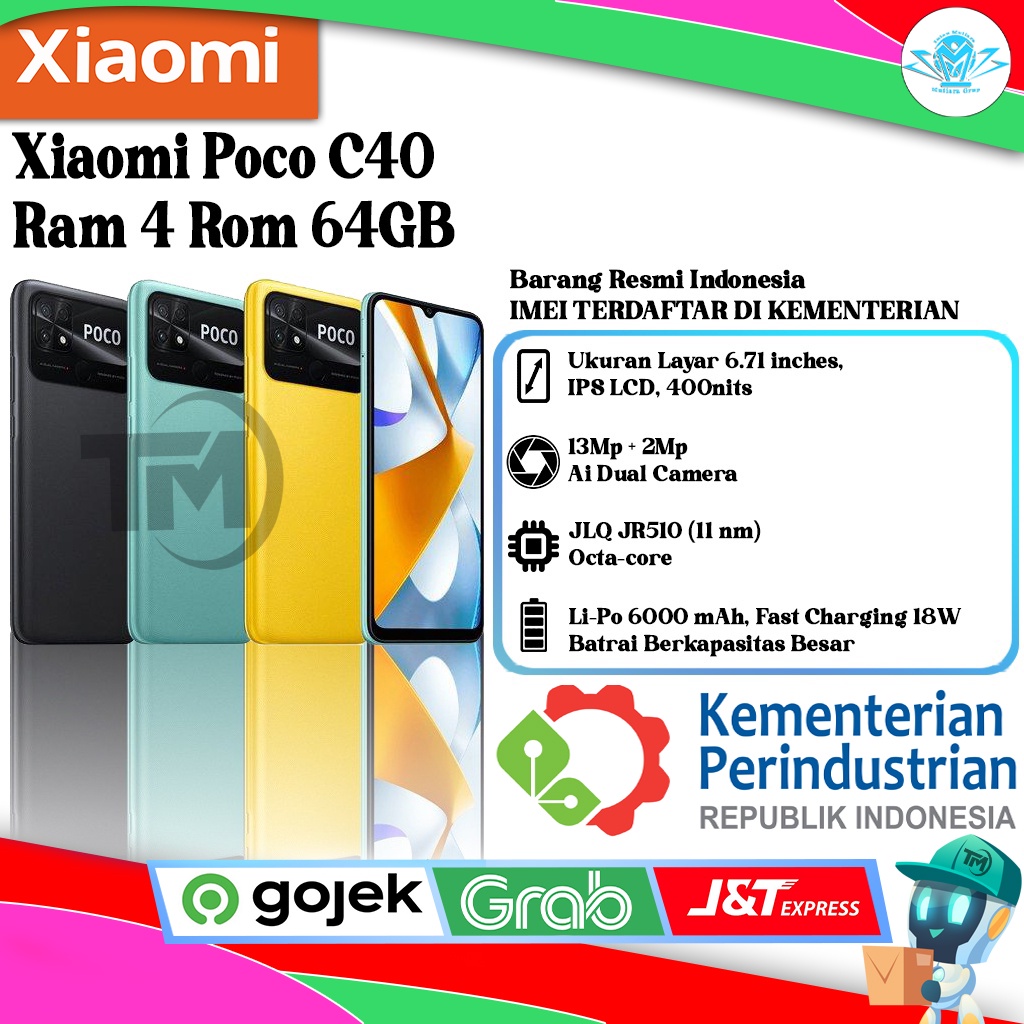 Xiaomi Poco C40 Ram 4 Rom 64GB