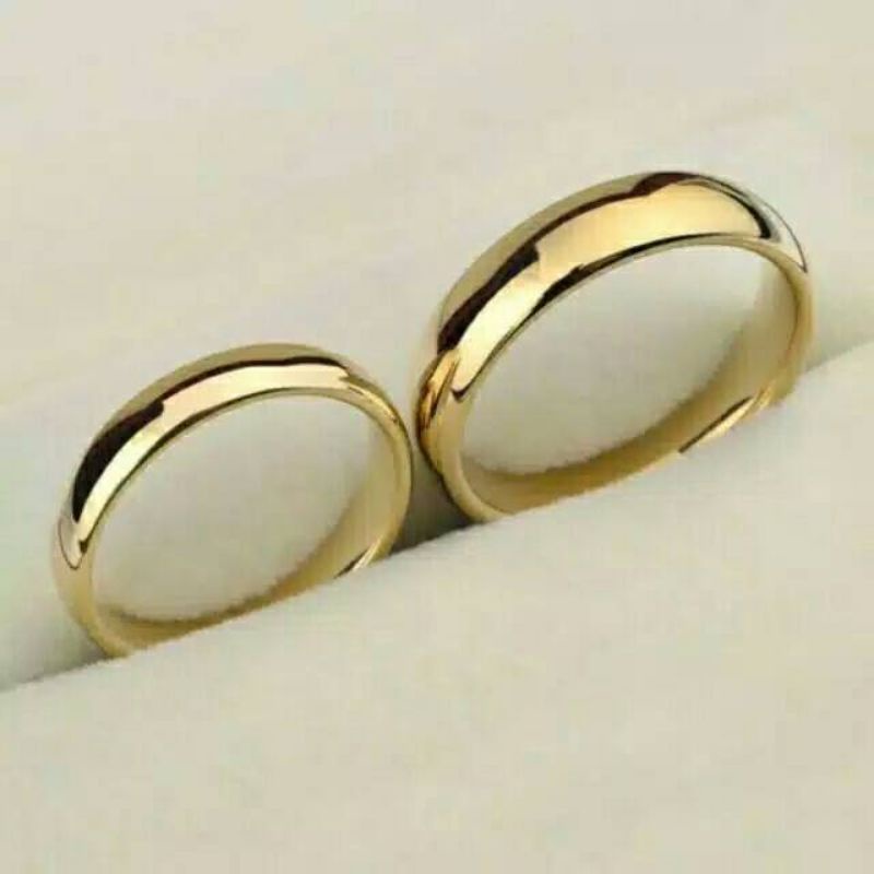 CINCIN COUPLE PRIA DAN WANITA GOLD KUNING EMAS