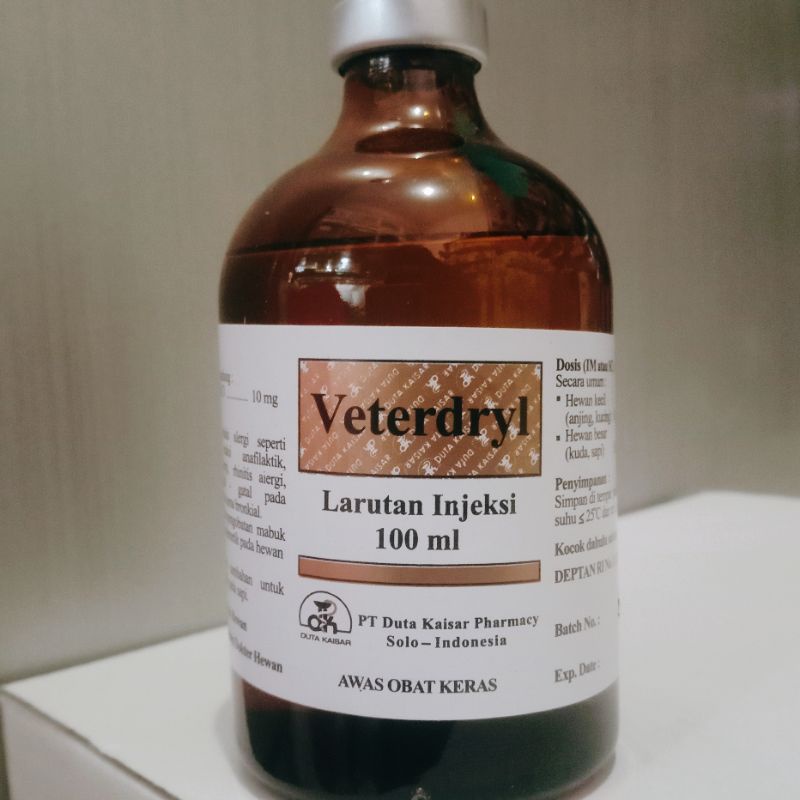 Veterdryl 100 ml Obat alergi ternak