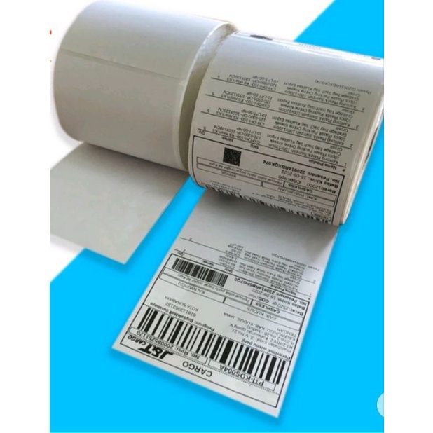 

Kertas Thermail Sticker Thermal100×150 isi 250 Lembar, Label thermal barcode