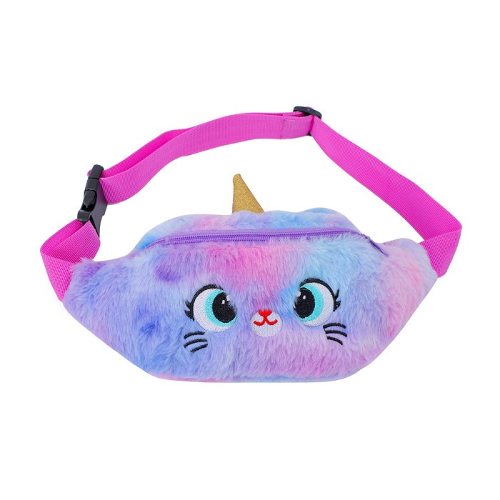 Tas pinggang anak Unicorn Waistbag tas selempang unicorn anak lucu - WB KITTY UNGU