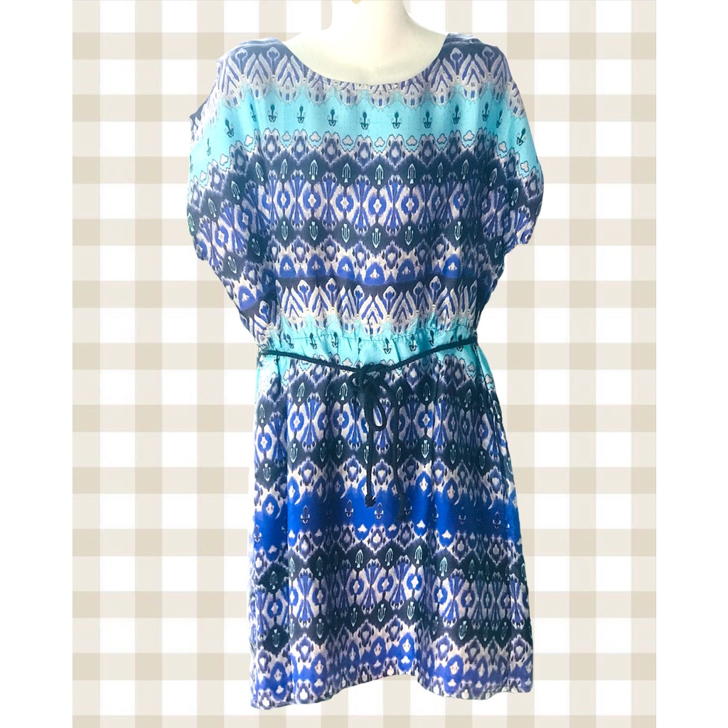 DRESS MOTIF BATIK ORIGINAL MERK SOPHIE MARTIN PARIS