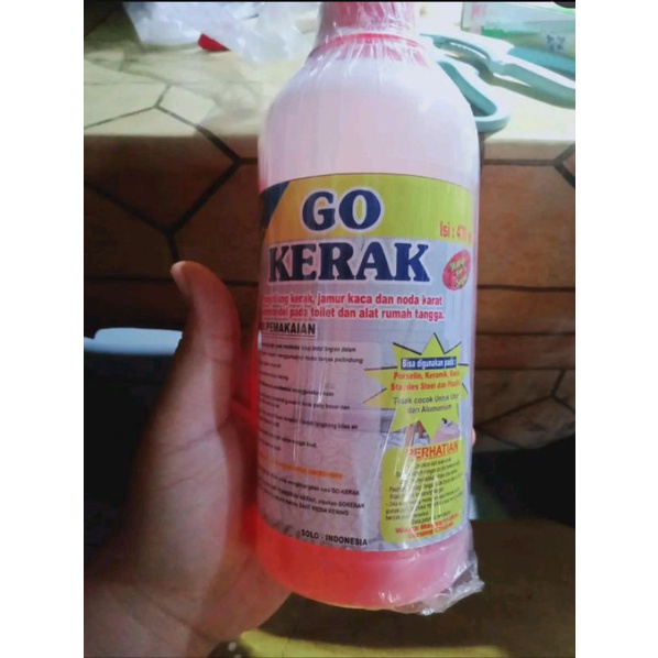 GO KERAK-Pembersih kerak dan karat kamar mandi/WC/Motor dll