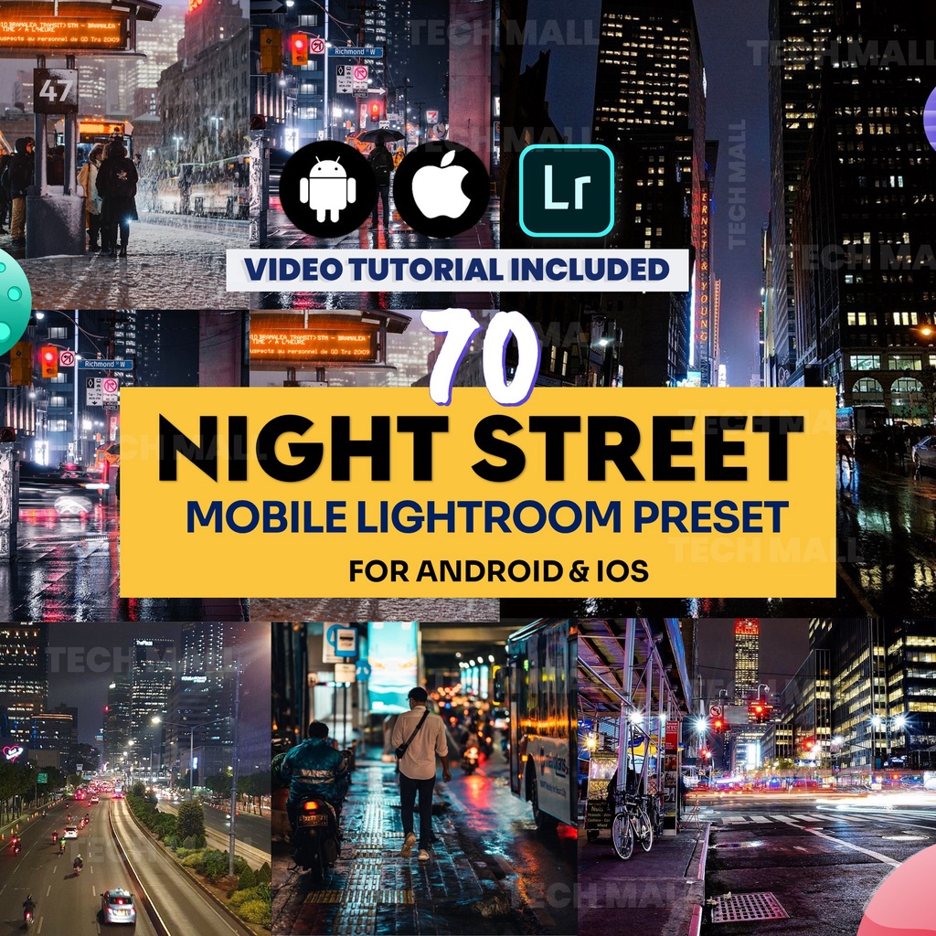 

NS 75 Night Street Photography Lightroom Preset for Mobile Android IOS (DNG)