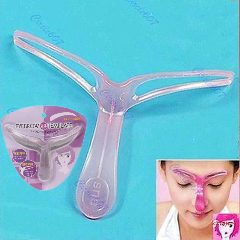Zzz Korea Stensil Alis Membentuk Mata Panduan Alis Template Kit Makeup DIY Alat