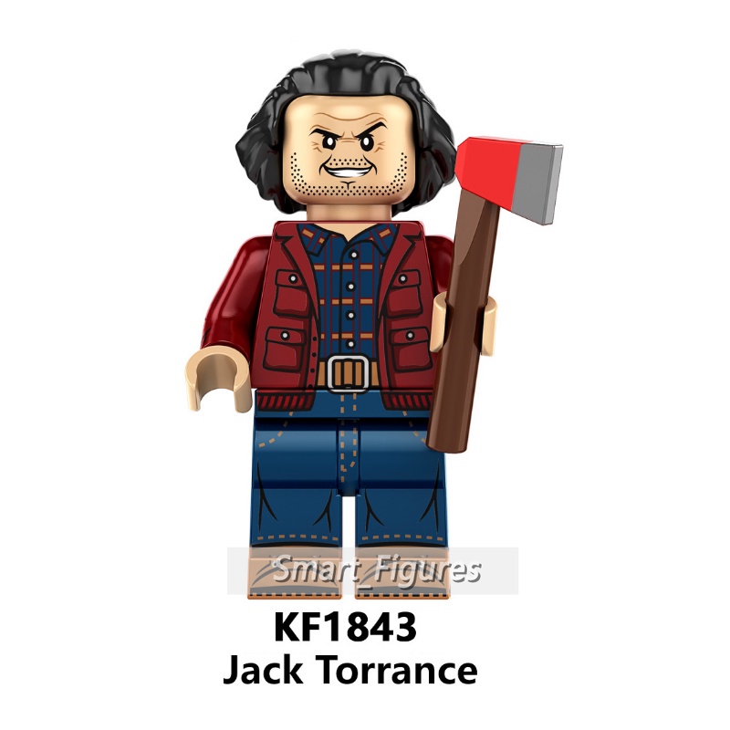 Halloween Minifigures Bily Sally Pennywise Beetlejuice Jack Torrance Jason Voorhees Mini Angka Mainan Anak Hadiah