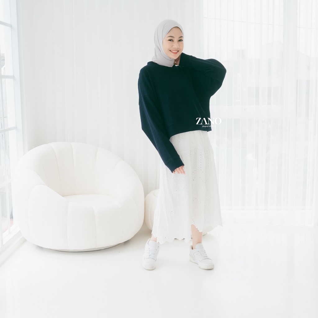 ZANO BASICS Sweater Crop Grizel