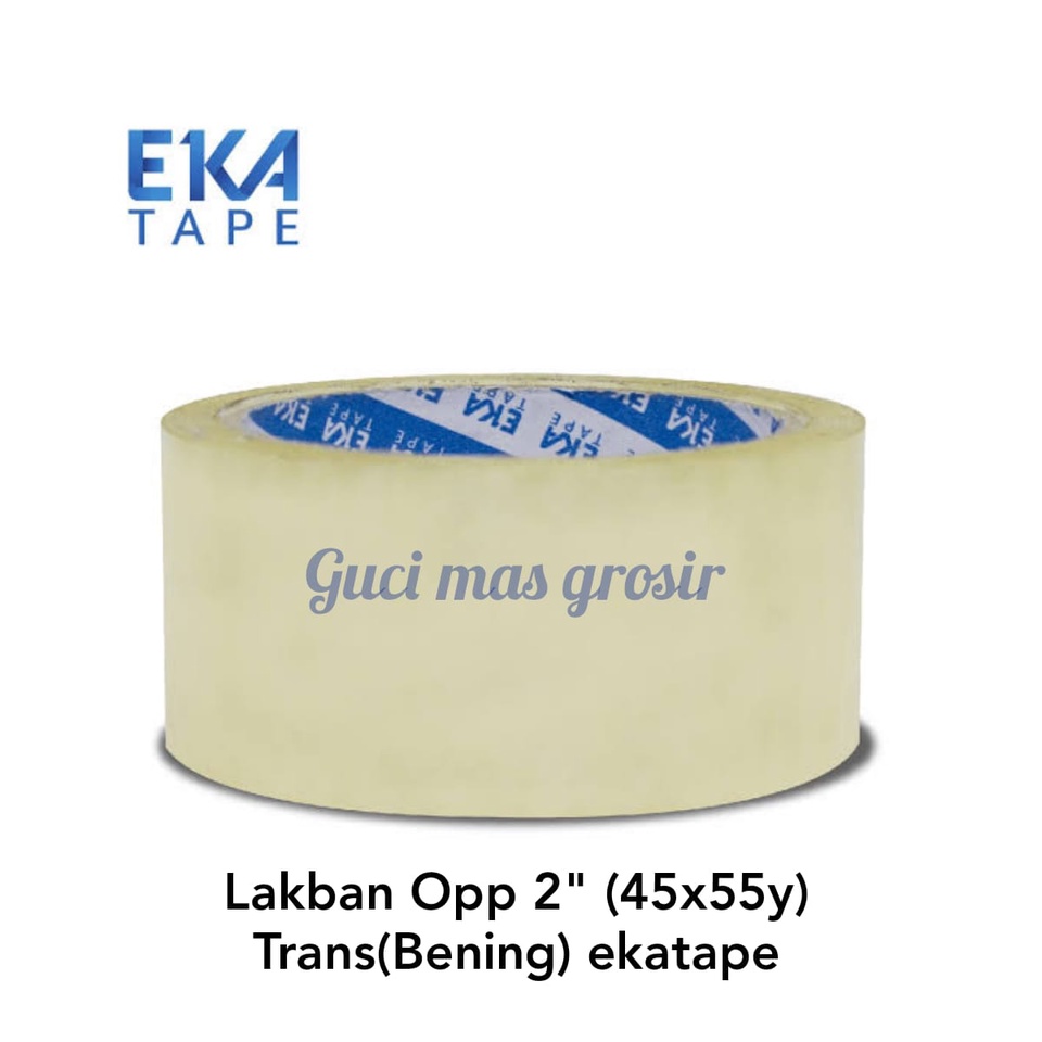 

Lakban OPP 2" 45mm x 55yard Ekatape Lakban Bening ekatape 55 YARD Lakban Untuk Peking Murah