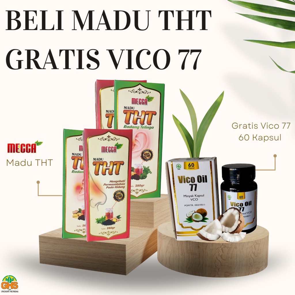 

Gratis Vico Kapsul 77 | Madu THT Hijau untuk radang telinga | MECCA Asli