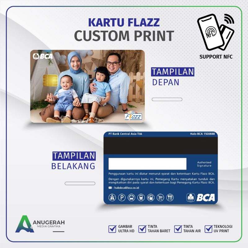 Kartu Flazz BCA Gen 2 Custom Print