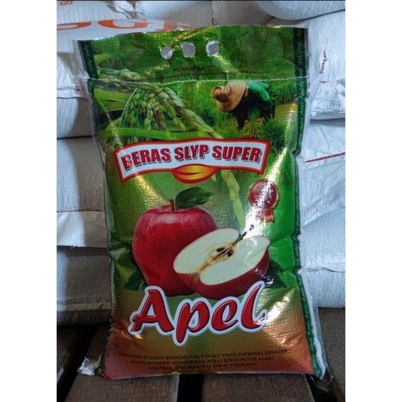 

BERAS 5KG PREMIUM CAP APEL / BERAS SLYP SUPER 5 KG CAP APEL / BERAS WANGI PULEN KHAS MALANG