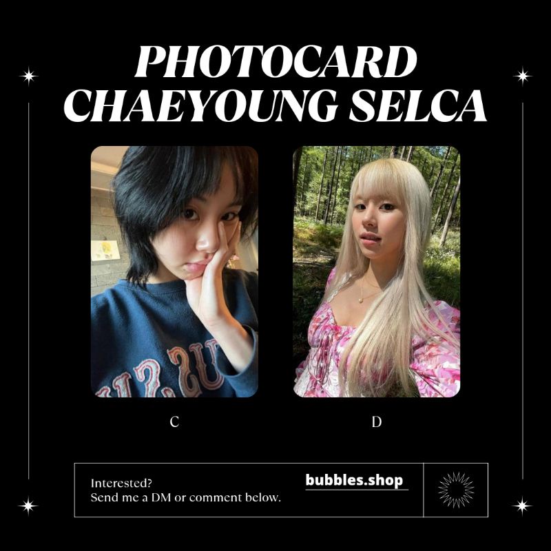 PHOTOCARD UNOFFICIAL CHAEYOUNG TWICE SELCA