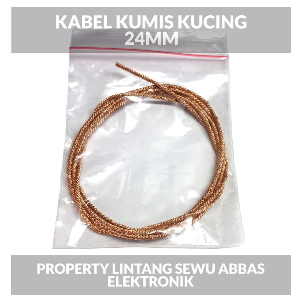 KABEL SPEAKER BENANG TEMBAGA KUMIS KUCING 50CM