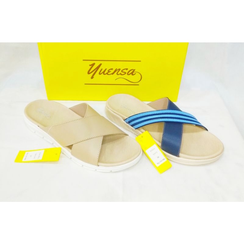 Sandal Wanita / Sandal Harian / Sandal Flat / YUENSA Silang01