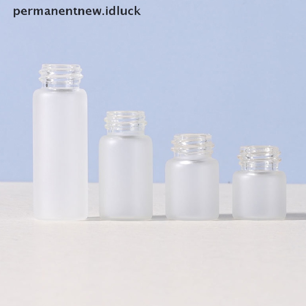 [luckypermanentnew] 5pcs 1per2/3/5ml Botol Pipet Kaca Frosted Botol Kosong Toples [ID]