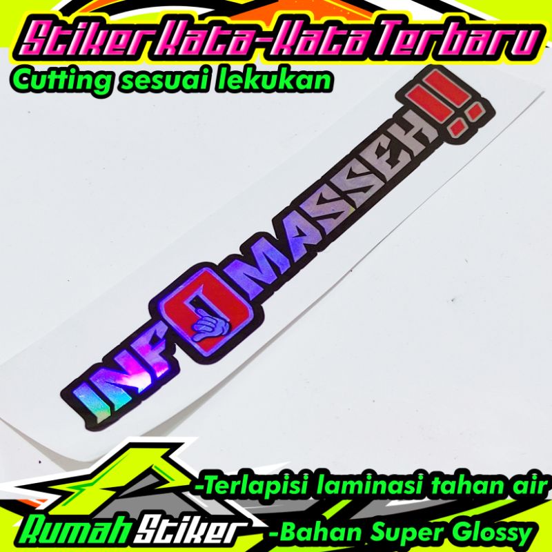 

stiker info msseh hologram