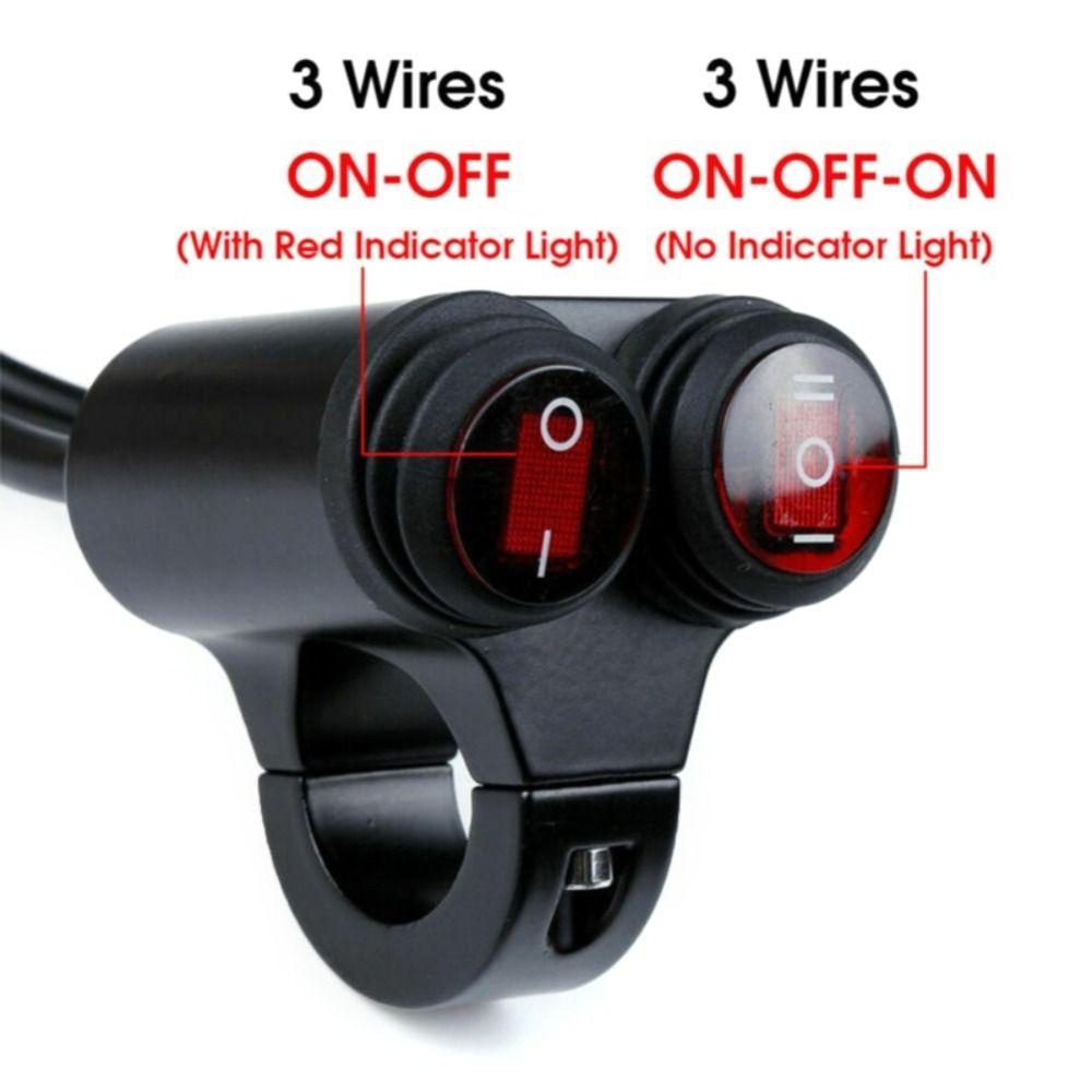 Saklar Stang Motor Nanas Praktis Motobike Aksesoris Stang Refit ON/OFF Indikator Lampu Indicator Switch