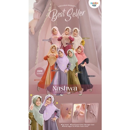NASHWA REBORN KIDS SET KHIMAR BY MOSLEM DAILY