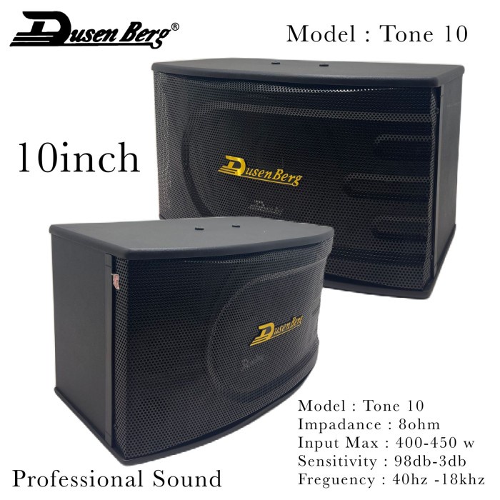 speaker karaoke dusenberg 10inch tone 10 orginal / hrga 2unit