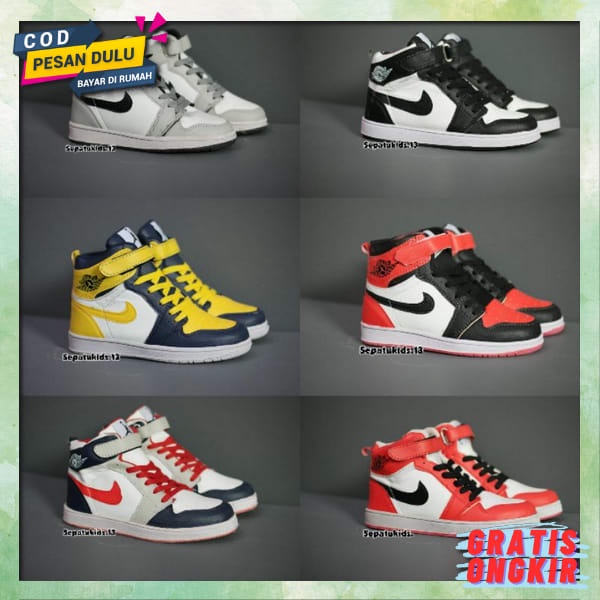 Sneakers Sekolah Ringan Sepatu Sklh Anak Wanita Soepatu Sol Empuk Sepetu Kids Anak Kecil Cewek Cowok