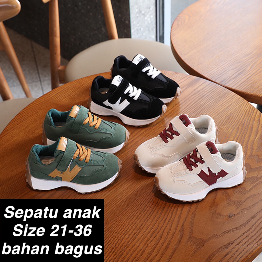 (LOLI-JKT) HTC SNEAKERS ANAK MODEL NA 3COLOR MATE SUEDE SIZE 21-36