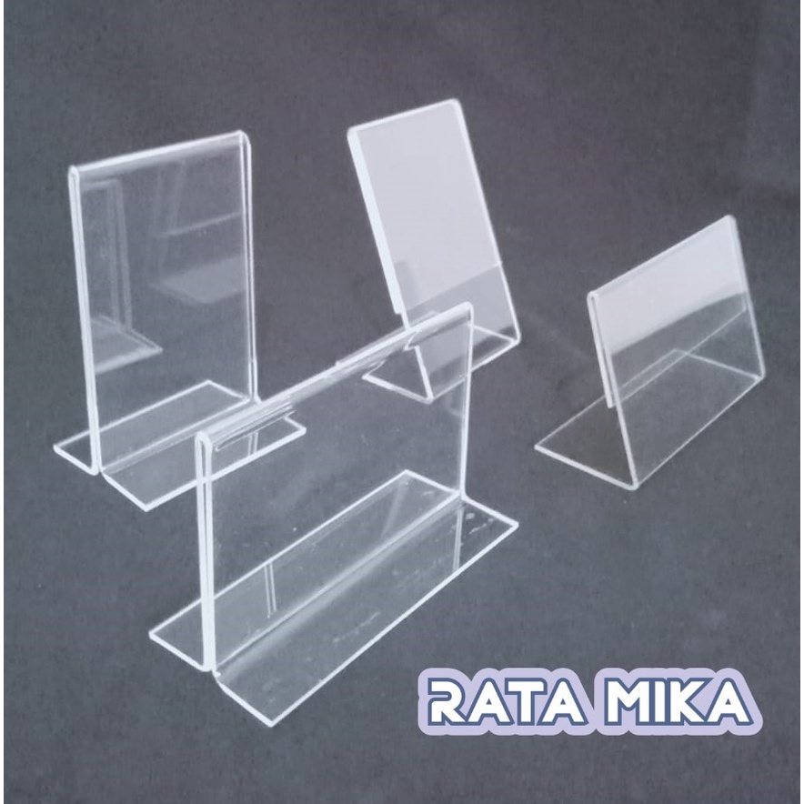 

Acrylic Display / Card Display / Nomer Meja 6 x 9,5 cm