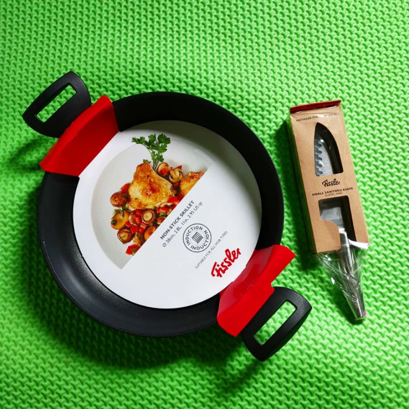 FISSLER NON-STICK SKILLET + GRATIS 1 PISAU FISSLER ORIGINAL. promo