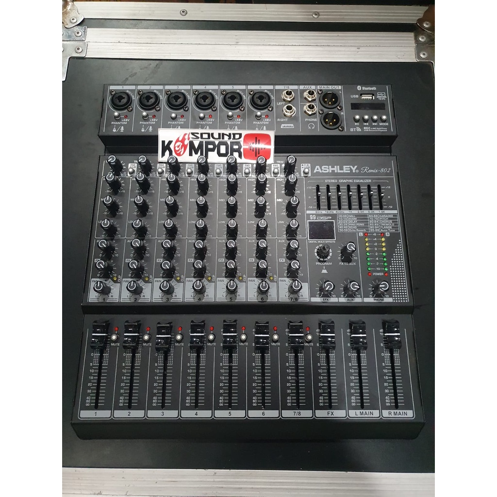 MIXER ASHLEY REMIX802 / REMIX 802 RECORDING, BT, SOUNDCARD REMIX-802