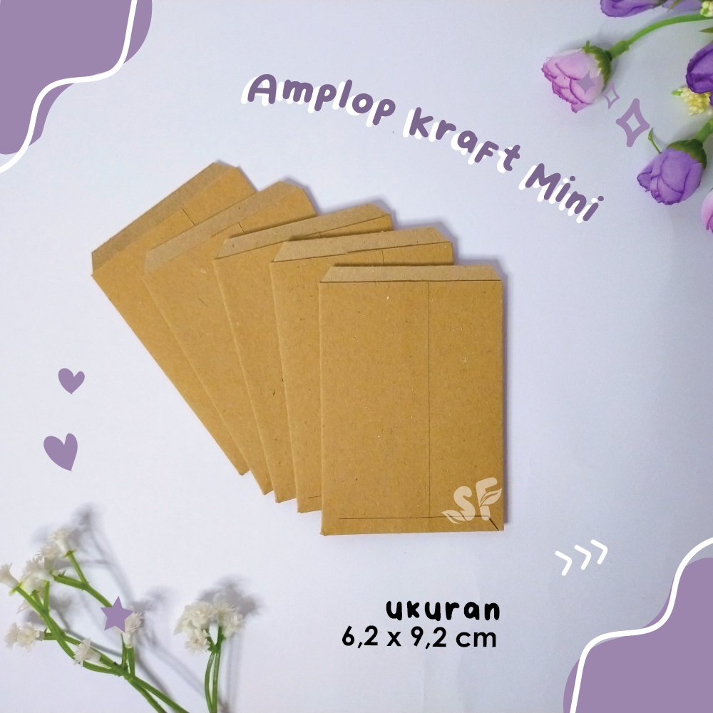 

(ISI 10) Amplop Kraft Mini / Bahan Kraft 150 gsm