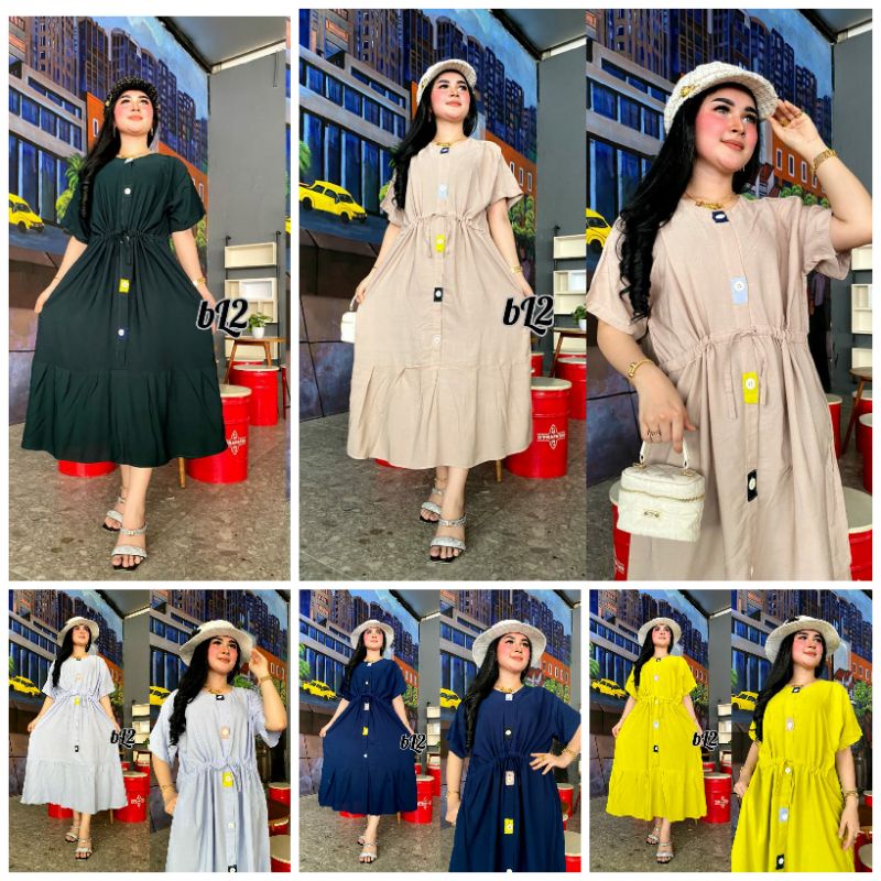 Daster Raisa Rayon Tebal Jumbo LD 125 Busui Kekinian / Dress Wanita Murah Terbaru